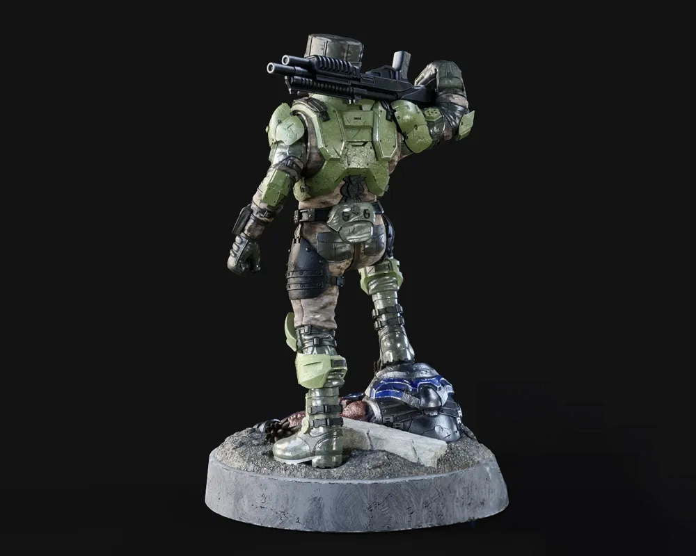 Halo UNSC Marine Sergeant Johnson - Sculpture