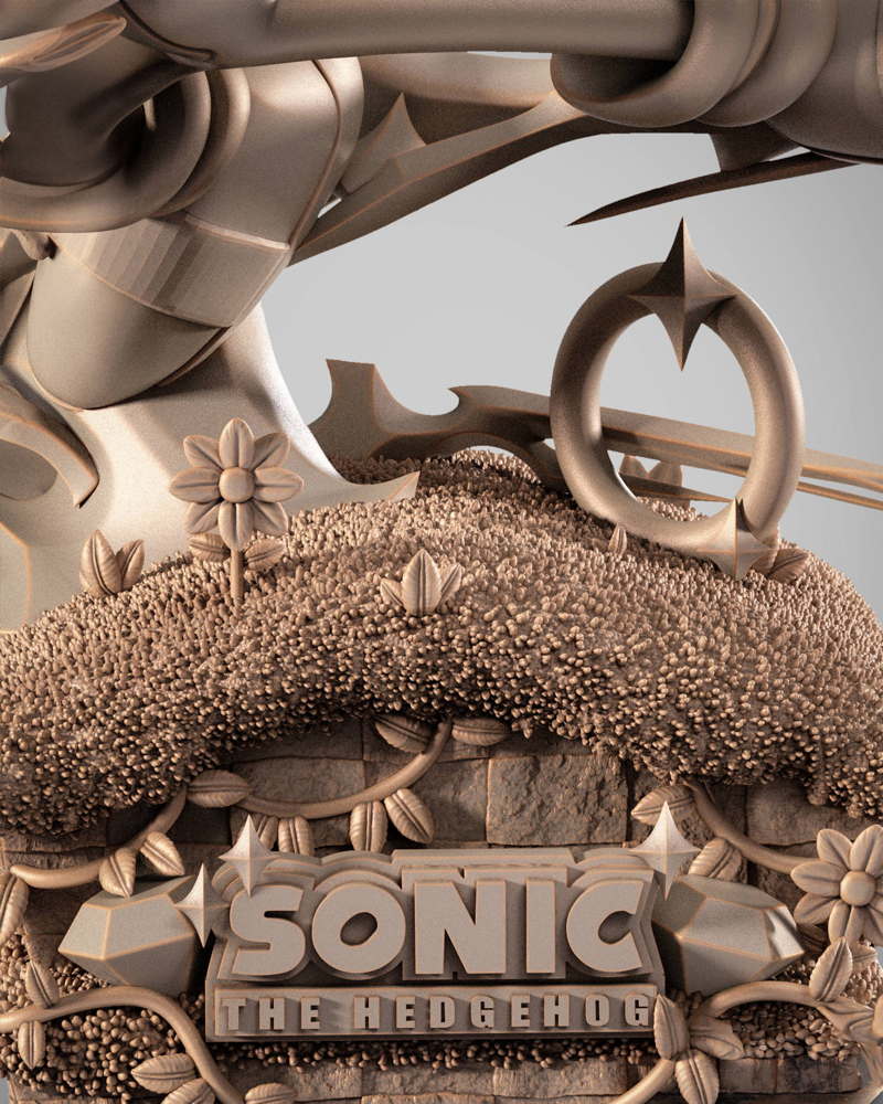 Sonic the Hedgehog #2 - Sculpture