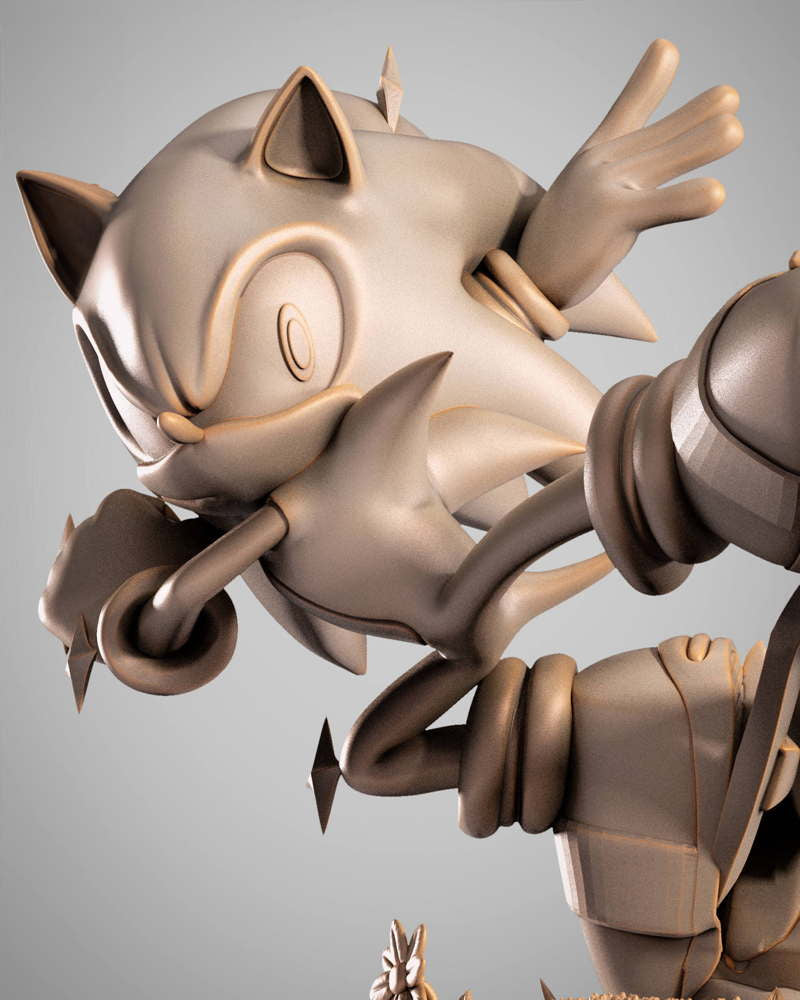 Sonic the Hedgehog #2 - Sculpture