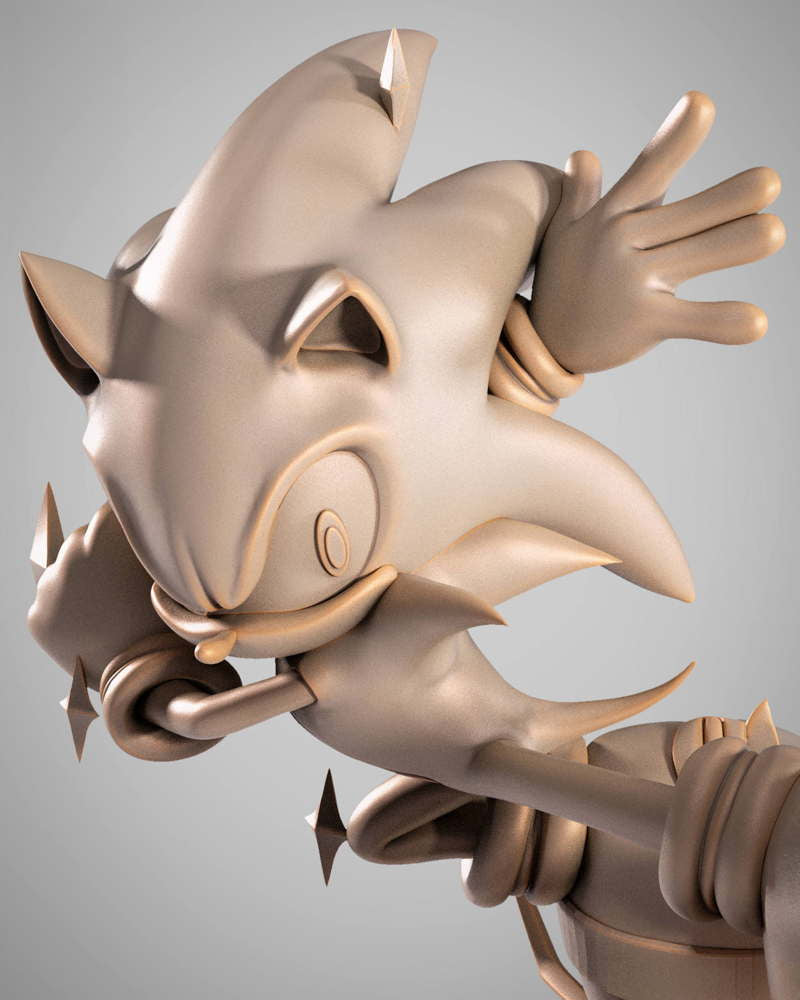 Sonic the Hedgehog #2 - Sculpture