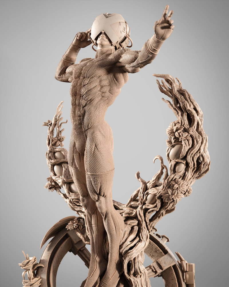 Professor X Helmet – Sculpture