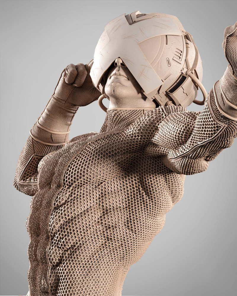 Professor X Helmet – Sculpture
