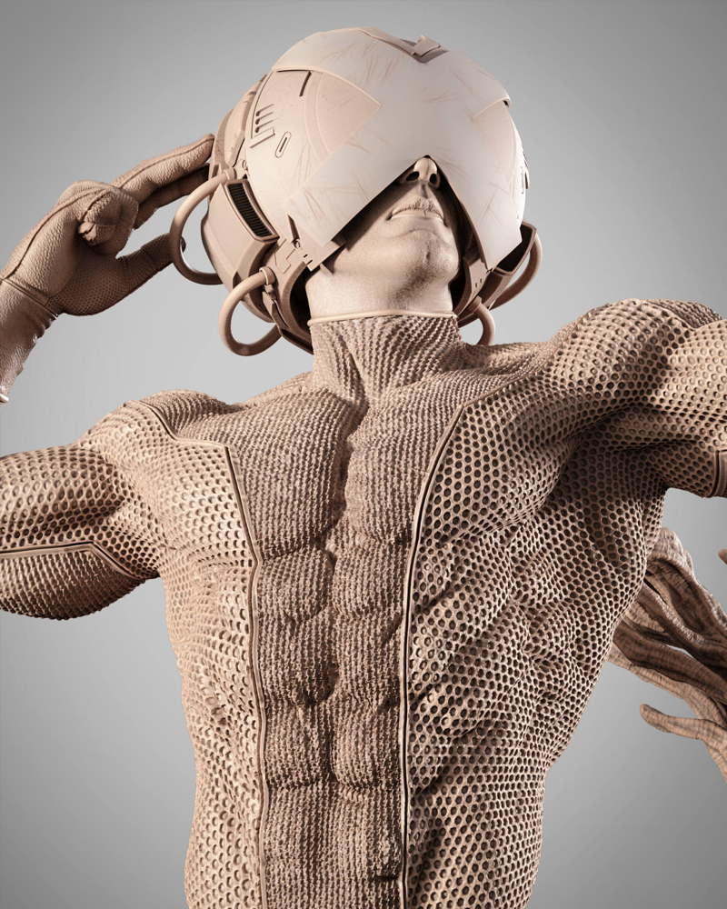 Professor X Helmet – Sculpture