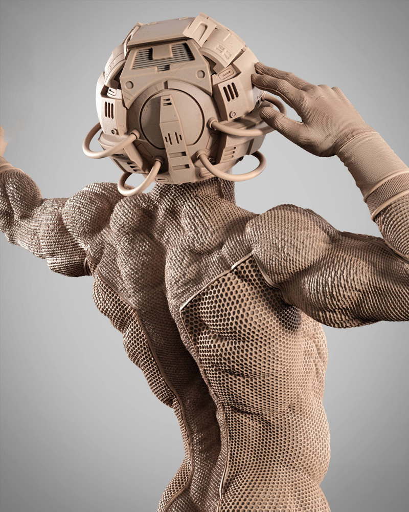 Professor X Helmet – Sculpture