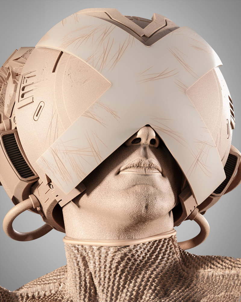 Professor X Helmet – Sculpture