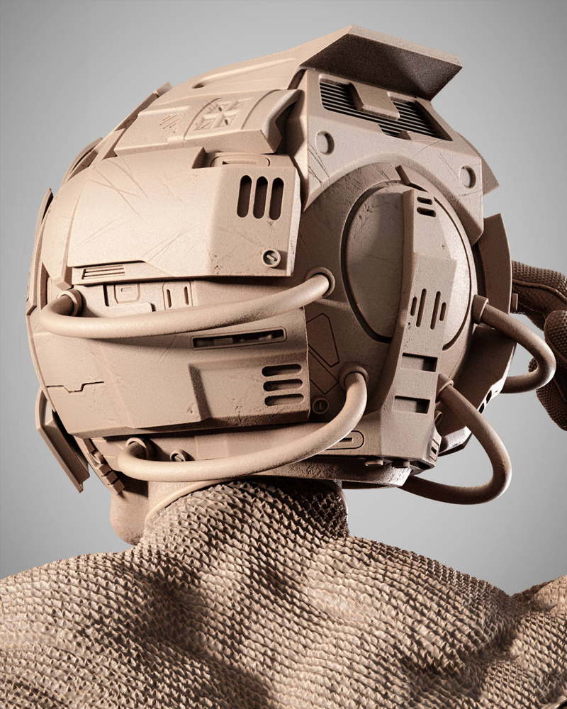 Professor X Helmet – Sculpture