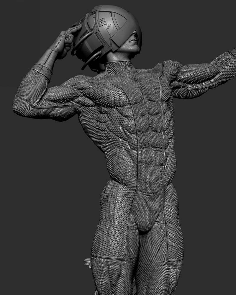 Professor X Helmet – Sculpture