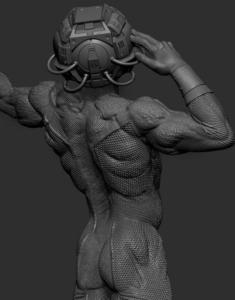 Professor X Helmet – Sculpture