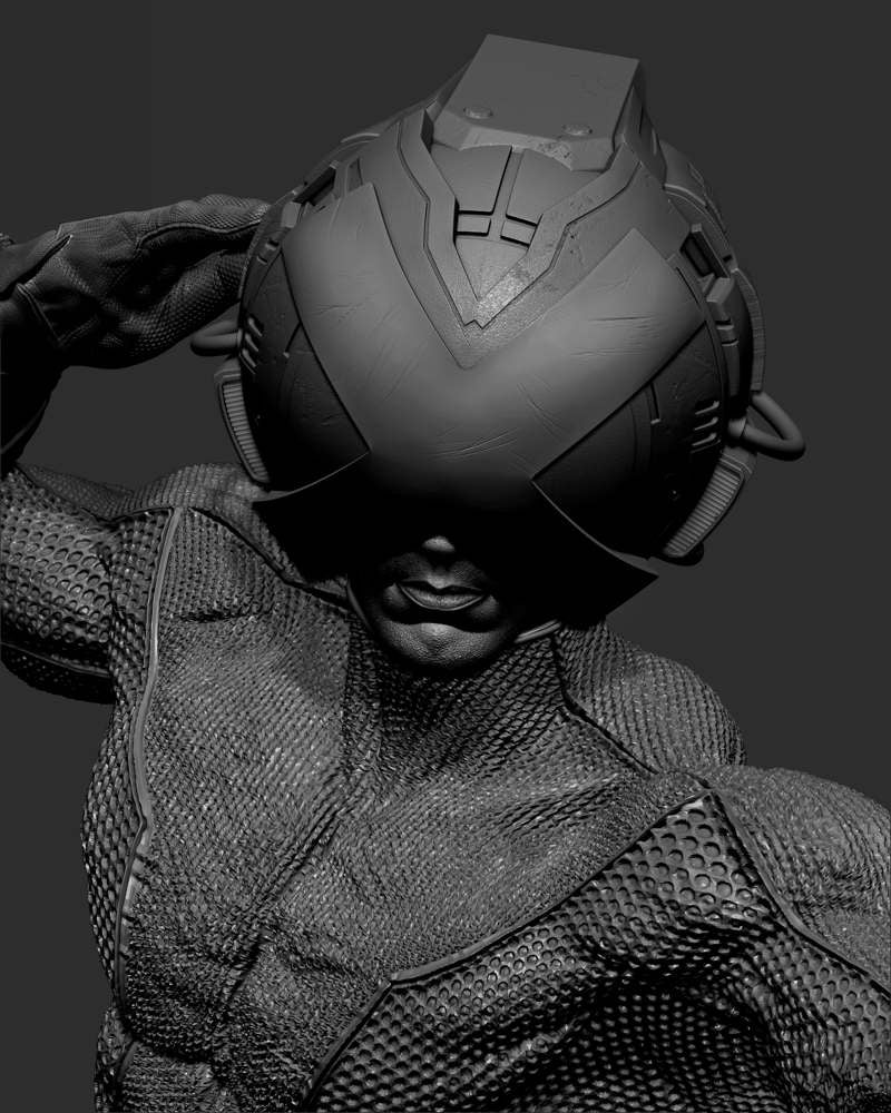 Professor X Helmet – Sculpture