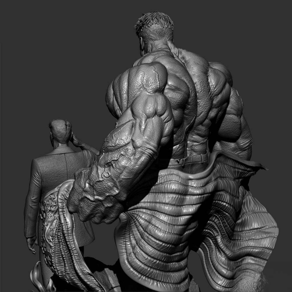 Red Hulk and Ross - Diorama