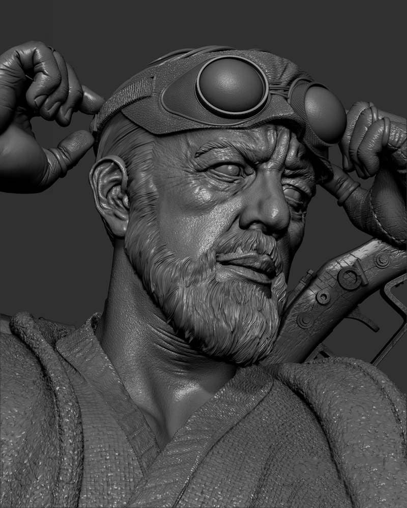 Old Ben Kenobi – Sculpture