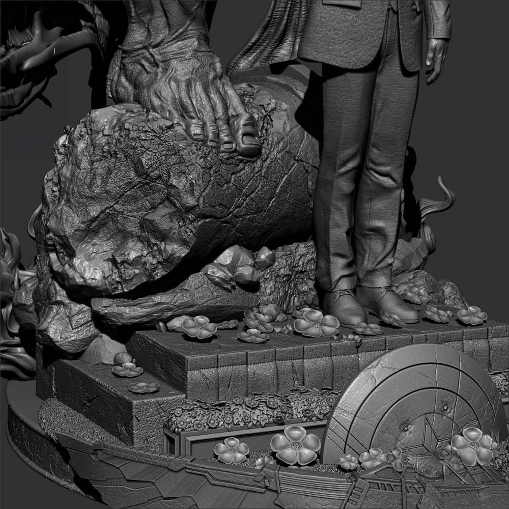 Red Hulk and Ross - Diorama