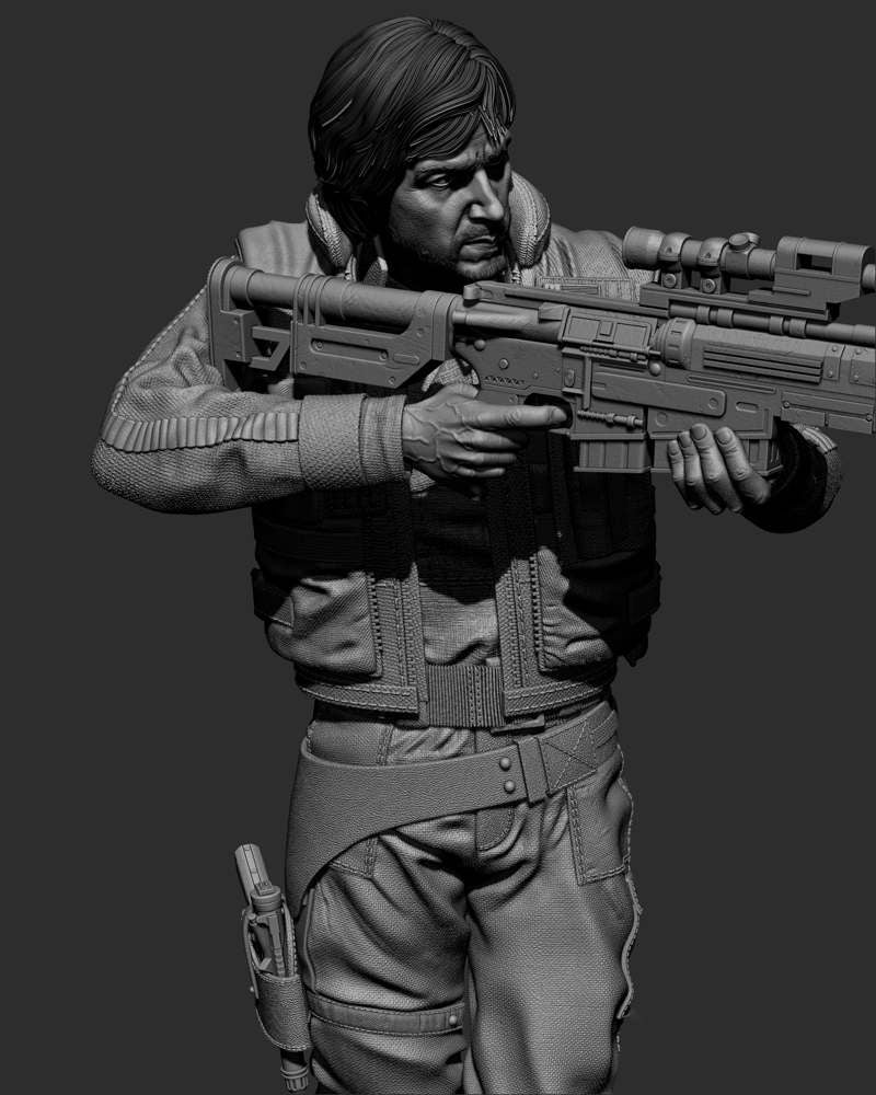 Cassian Andor – Sculpture