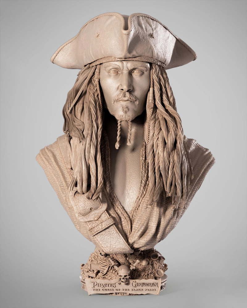 Jack Sparrow – Portrait Bust