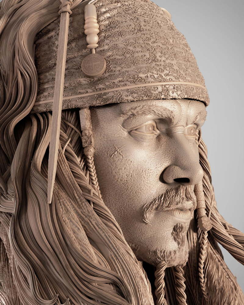 Jack Sparrow – Portrait Bust