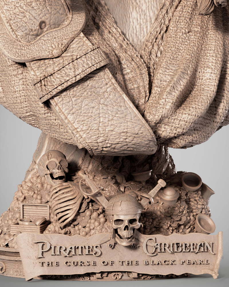Jack Sparrow – Portrait Bust