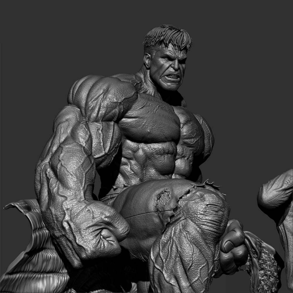 Red Hulk and Ross - Diorama