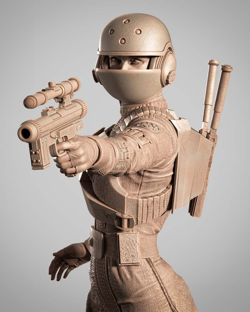 Jyn Erso – Sculpture
