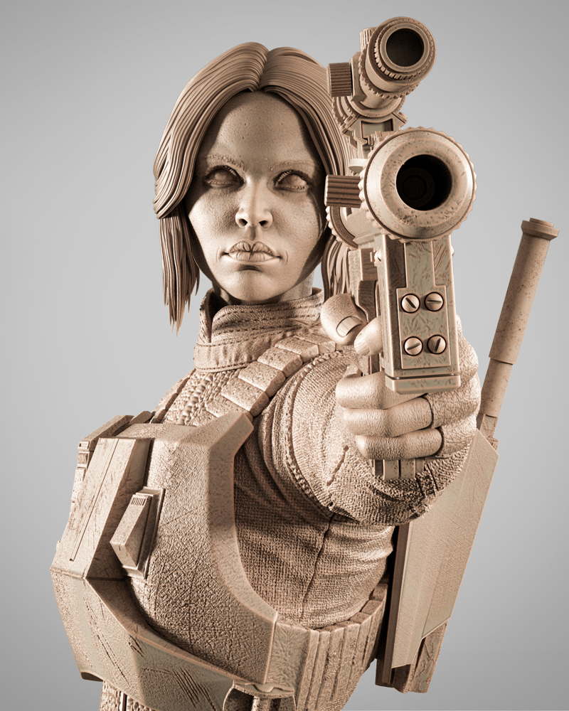 Jyn Erso – Sculpture