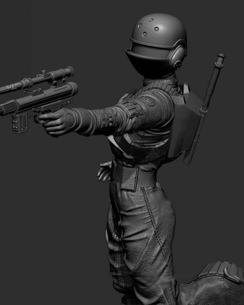 Jyn Erso – Sculpture