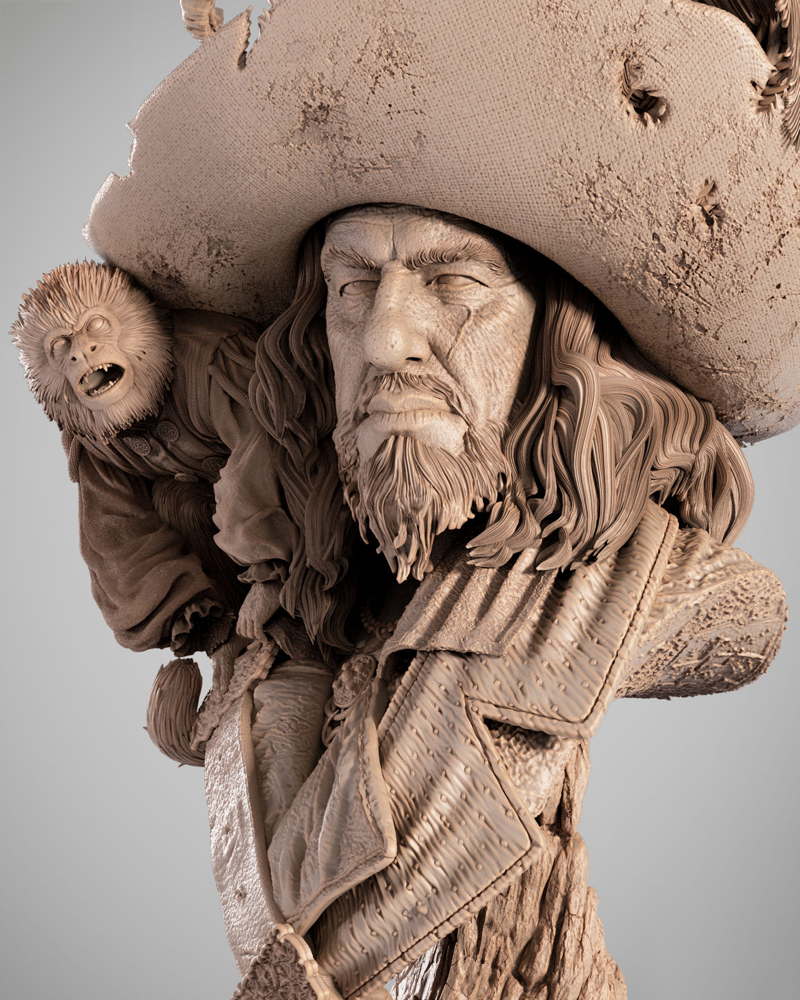 Hector Barbossa – Portrait Bust