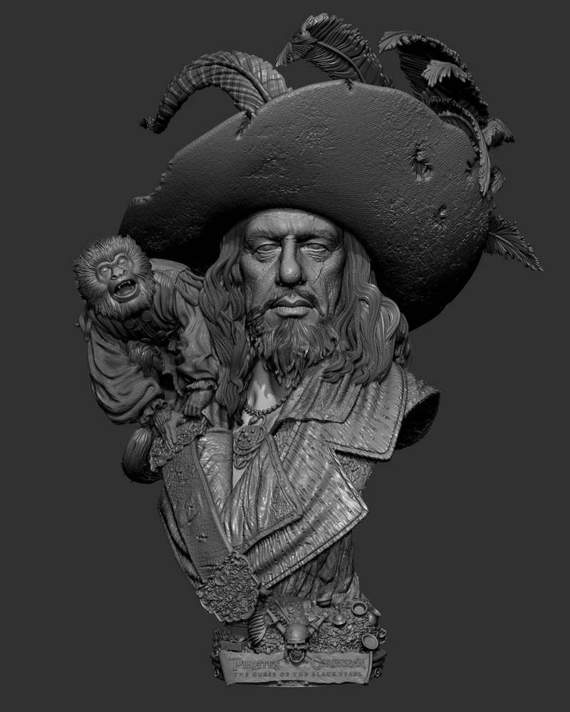 Hector Barbossa – Portrait Bust