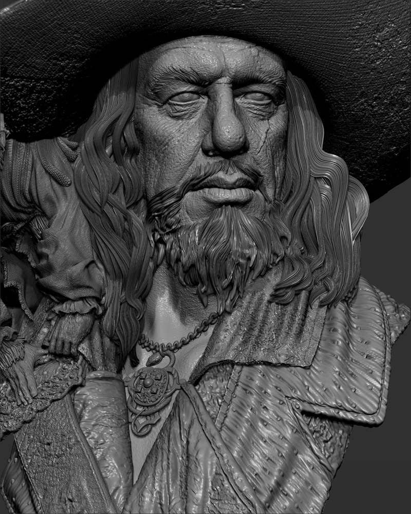 Hector Barbossa – Portrait Bust