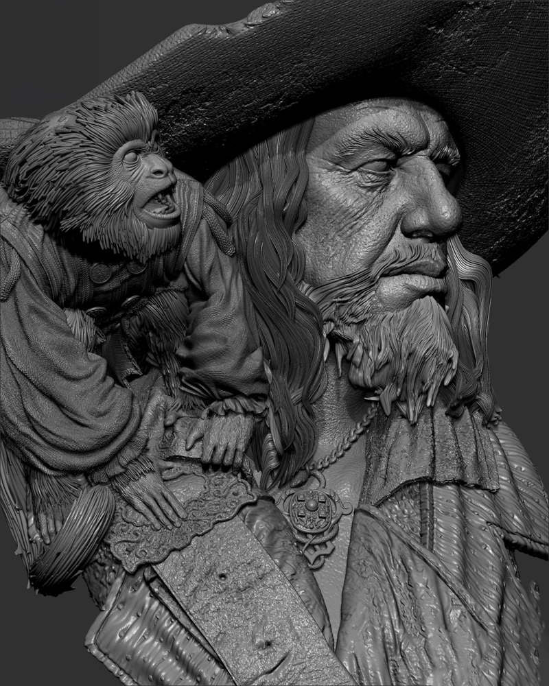 Hector Barbossa – Portrait Bust