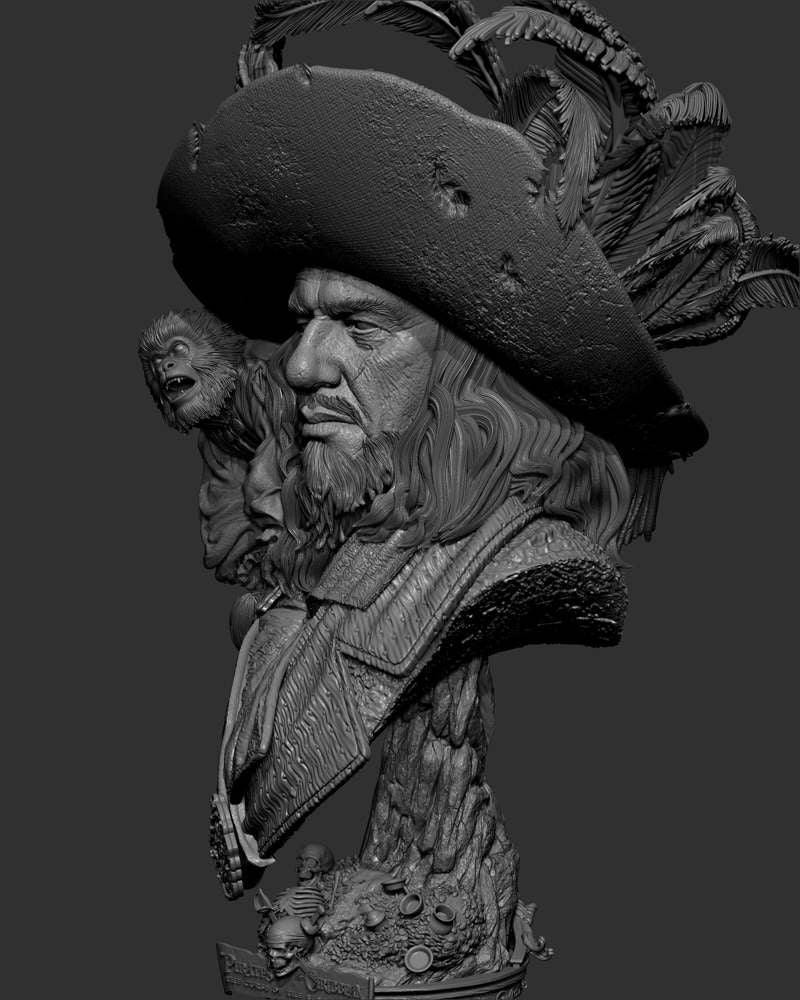 Hector Barbossa – Portrait Bust