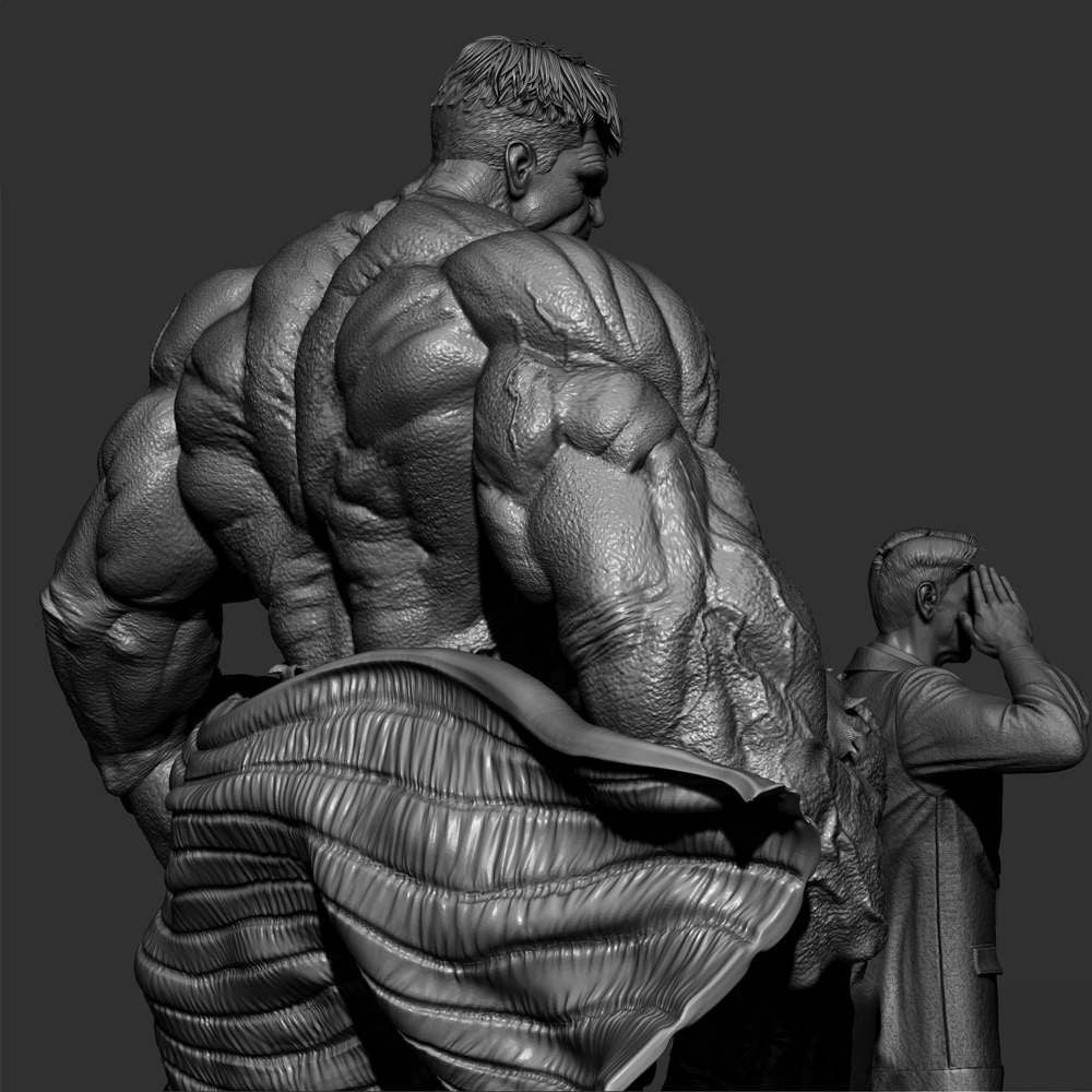 Red Hulk and Ross - Diorama