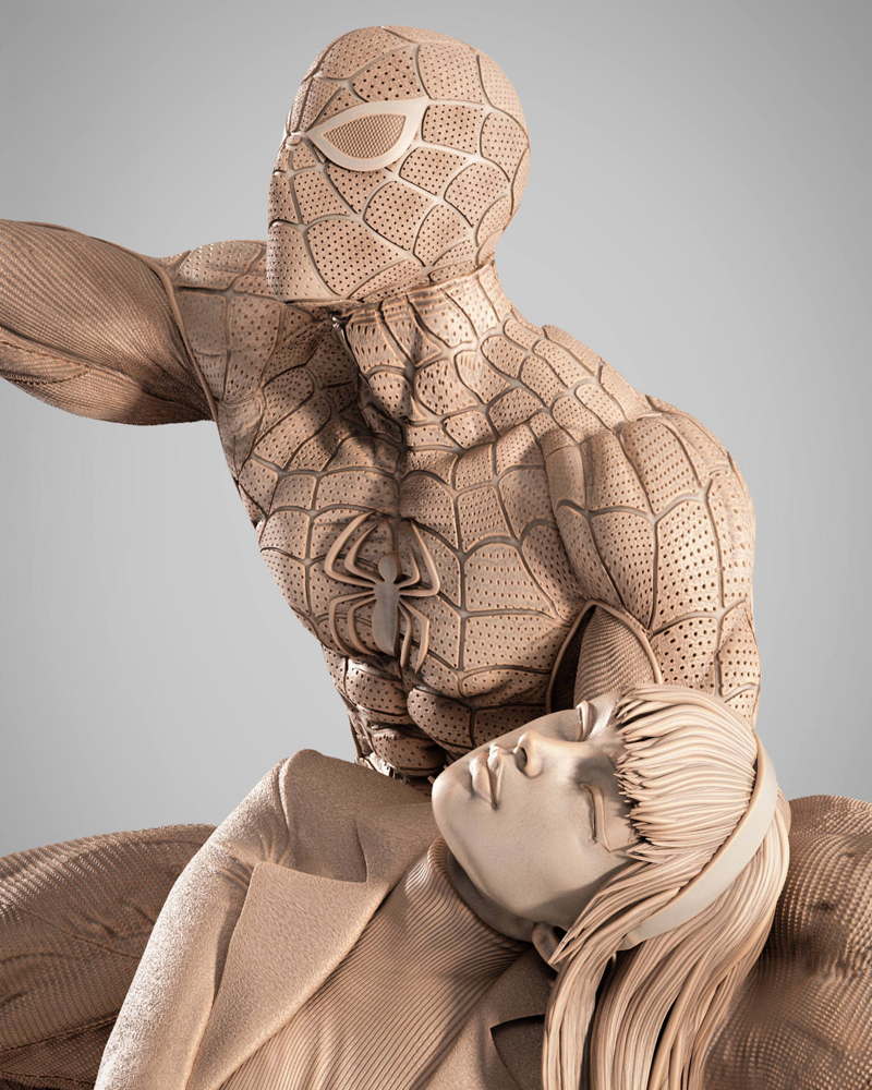 Spiderman and Gwen Stacy – Diorama