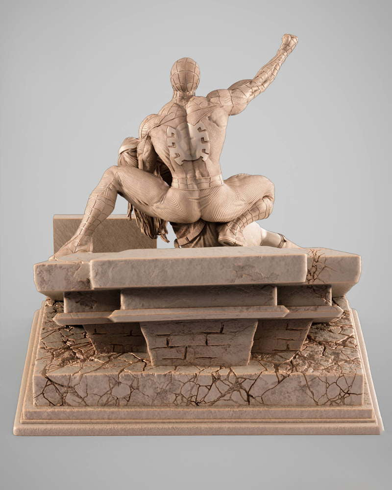 Spiderman and Gwen Stacy – Diorama