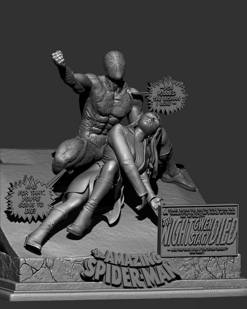 Spiderman and Gwen Stacy – Diorama