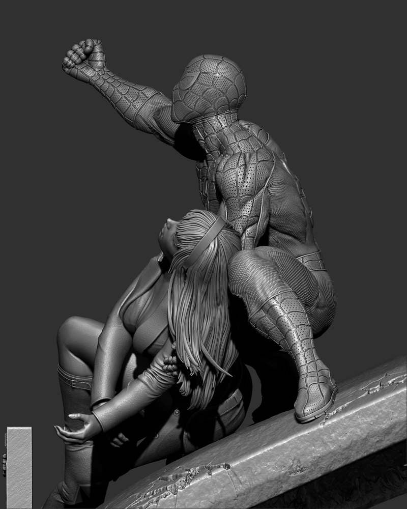 Spiderman and Gwen Stacy – Diorama