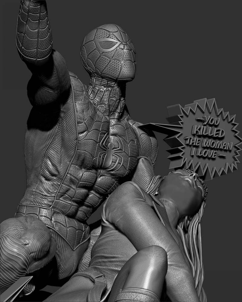 Spiderman and Gwen Stacy – Diorama