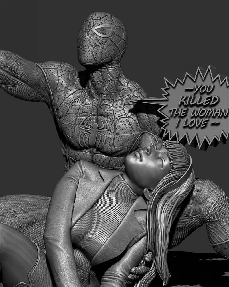 Spiderman and Gwen Stacy – Diorama