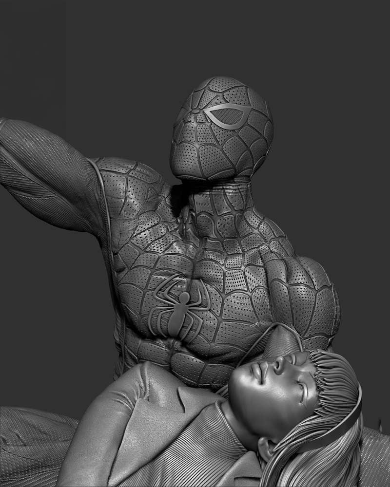 Spiderman and Gwen Stacy – Diorama