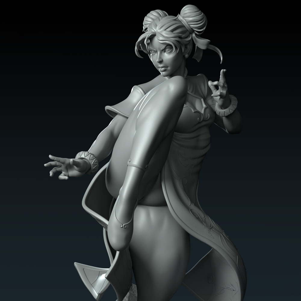 Chun Li - Sculpture