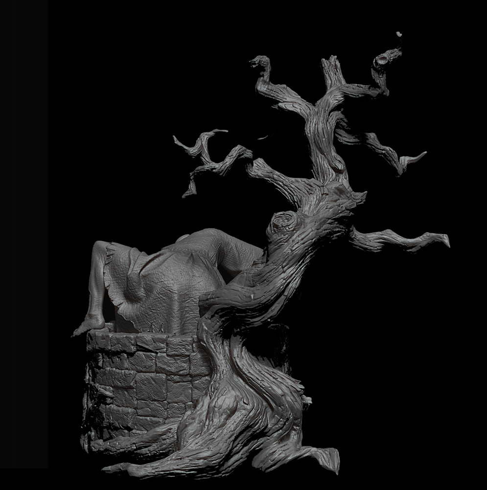 Samara (The Ring) - Sculpture