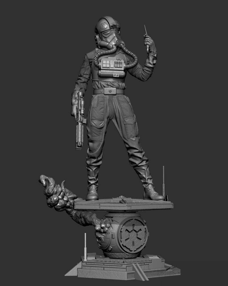 Elite Tie Fighter – Sculpture