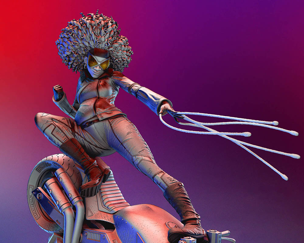 Spider Woman Spiderverse - Sculpture