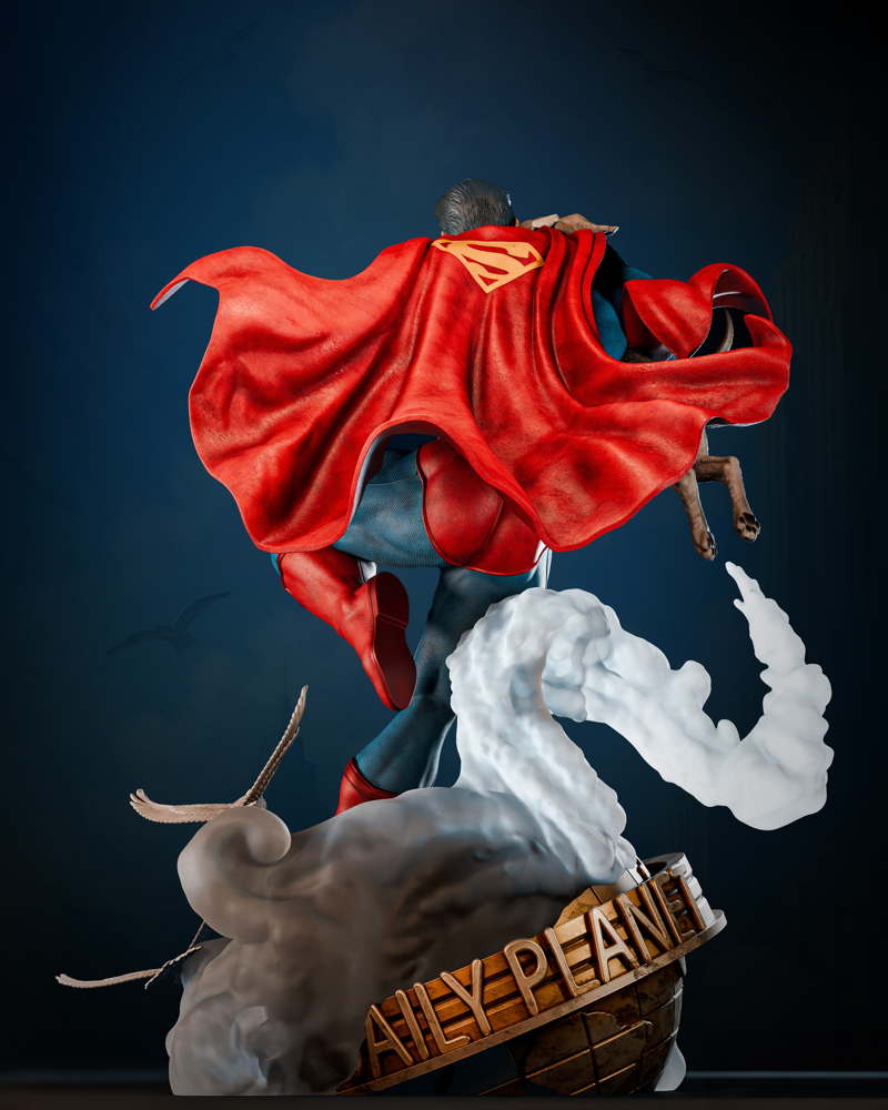 Superman & Krypto – Sculpture