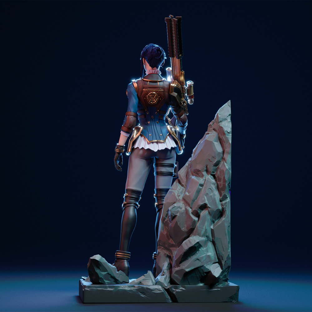 League of Legends - Caitlyn - Sculpture