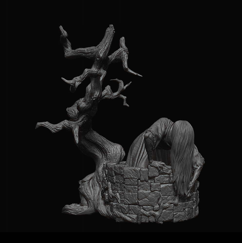 Samara (The Ring) - Sculpture