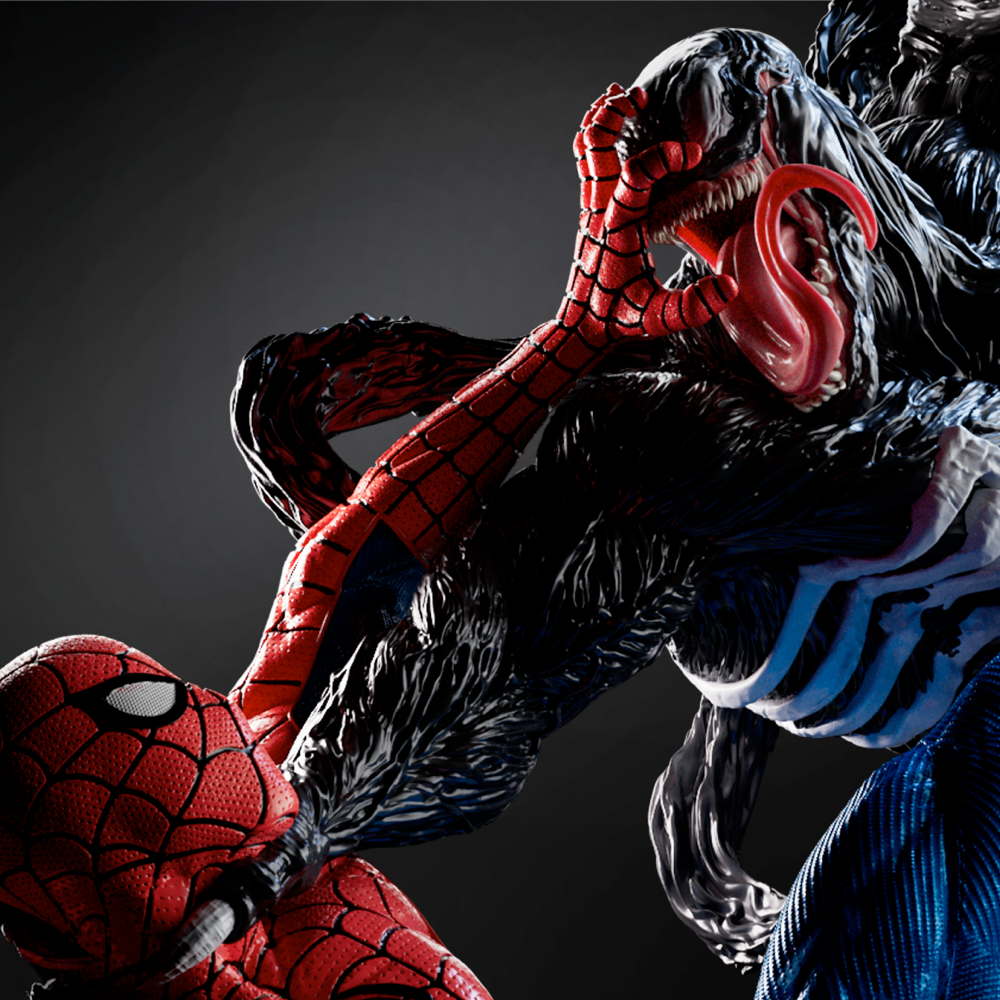 Spiderman and Venom - Diorama
