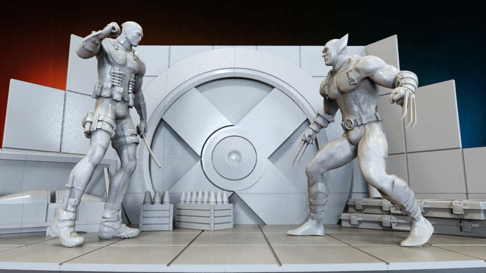 Deadpool & Wolverine Scene - Diorama