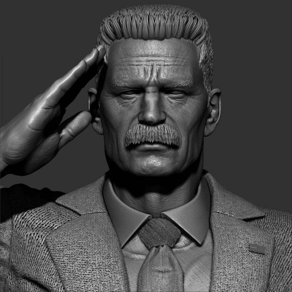 General Thaddeus Ross - Sculpture