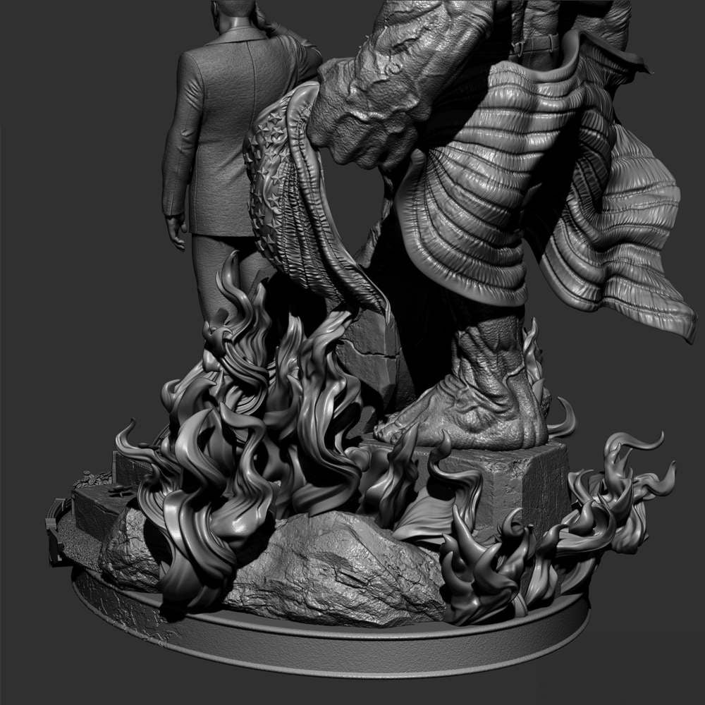 Red Hulk and Ross - Diorama