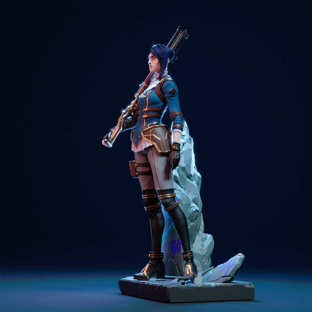 League of Legends - Caitlyn - Sculpture