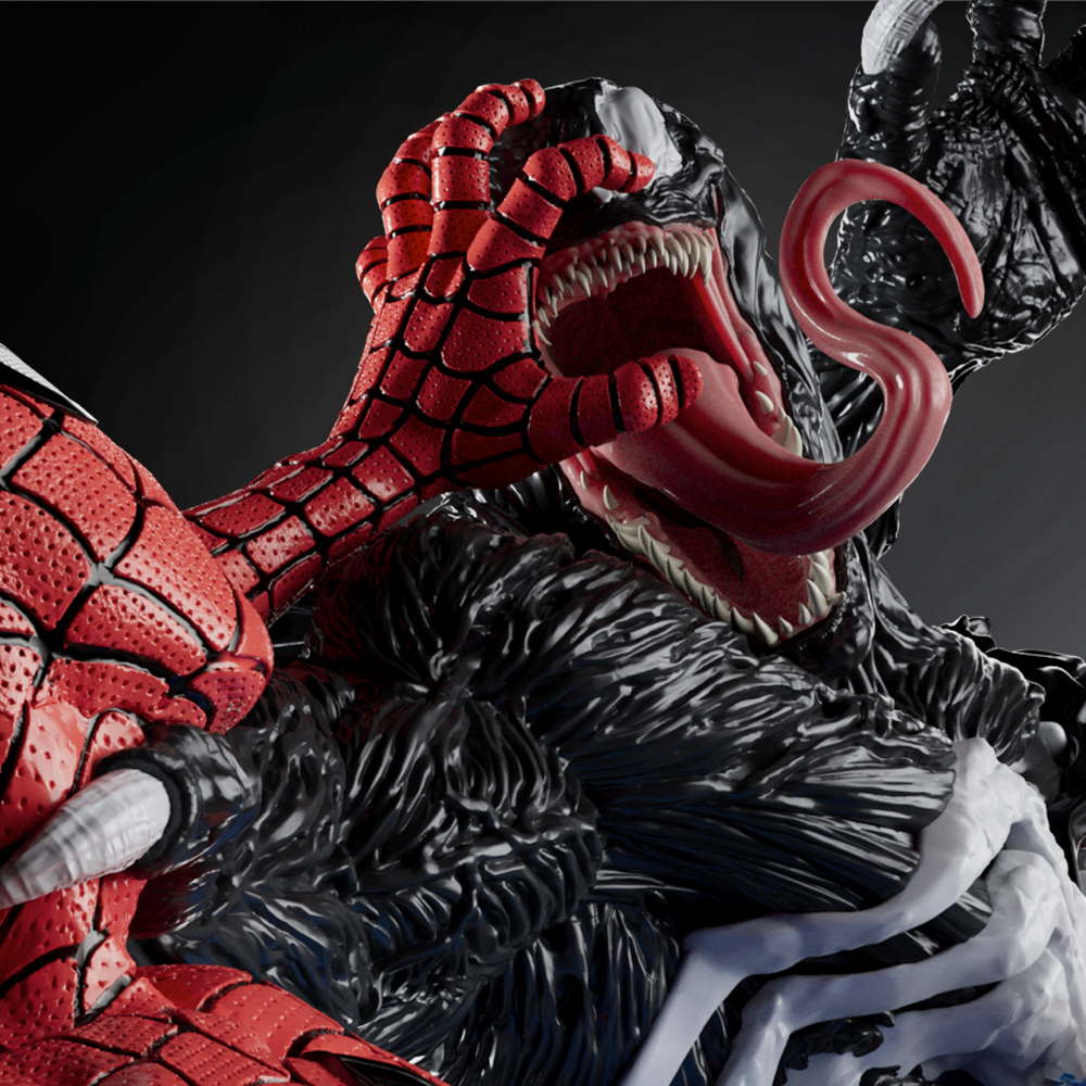 Spiderman and Venom - Diorama